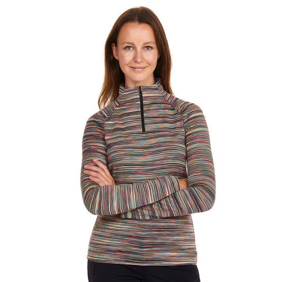 Valiente Multi-Melange 1/2 Zip Unterzieher Thermo mehrfarbig von Valiente