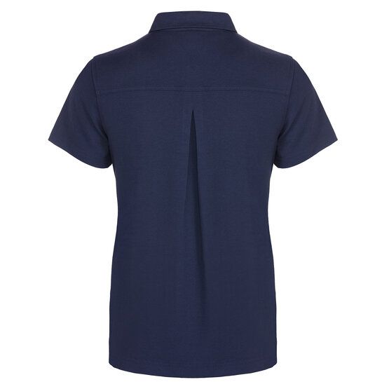 Valiente Rueckenfalte Halbarm Polo navy von Valiente