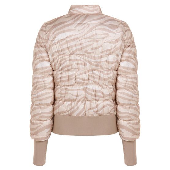 Valiente Stepp Druck Thermo Jacke beige von Valiente