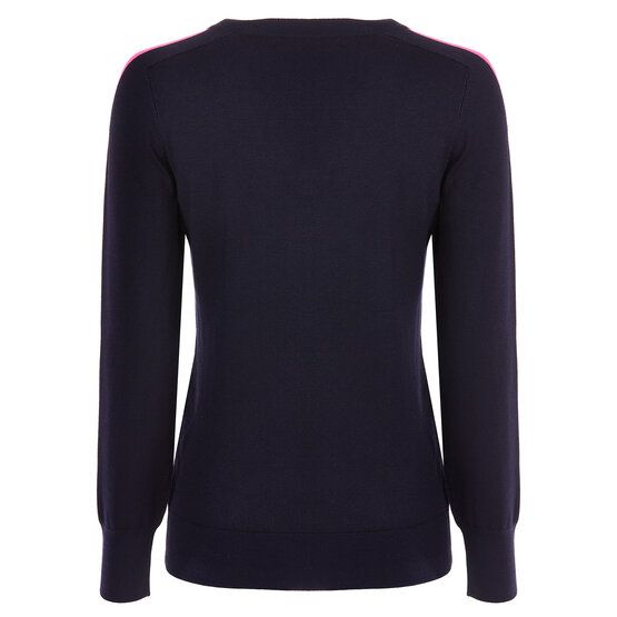Valiente V-Neck Pullover Strick navy von Valiente