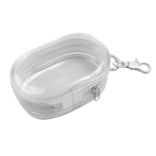 Tragbare Mini Transparent Kabel Organizer Tasche Reise Elektronik Organizer Kleine Kabeltasche Wasserdichte Elektronik Zubehör Tasche für Datenkabel Ladegerät Weiß von Valink