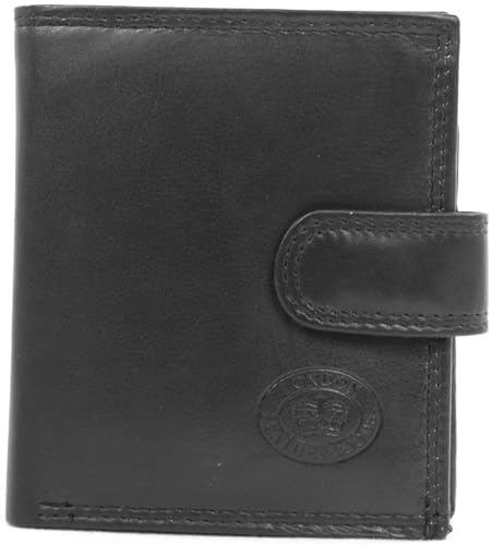 Herren Geldbörse aus echtem Leder, bi-Fold RFID mit mehreren Funktionen, schwarz, lässig, Schwarz , Casual Herren Geldbörse aus echtem Leder, bi-Fold RFID mit mehreren Funktionen, schwarz, lässig, Schwarz , Casual von Valita