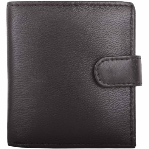 Herren RFID Geldbörse aus weichem Echtleder mit mehreren Funktionen, braun, lässig, Braun, Casual von Valita