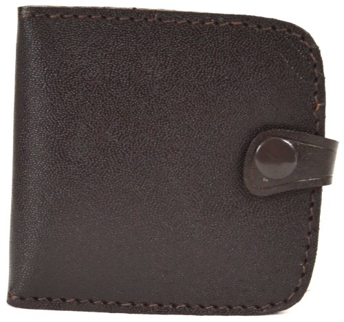 Uni Geldbörse und Geldbörse aus echtem Leder, quadratisch, dunkelbraun, Casual Uni Geldbörse und Geldbörse aus echtem Leder, quadratisch, dunkelbraun, Casual von Valita
