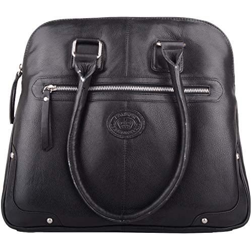Valita Damen Handtasche/Schultertasche aus weichem Leder, groß, Schwarz - Schwarz - Größe: Einheitsgröße von Valita