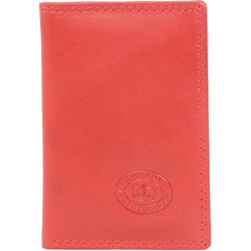 Valita Unisex Kreditkartenetui aus weichem Leder, rot, Einheitsgröße, Klassisch von Valita