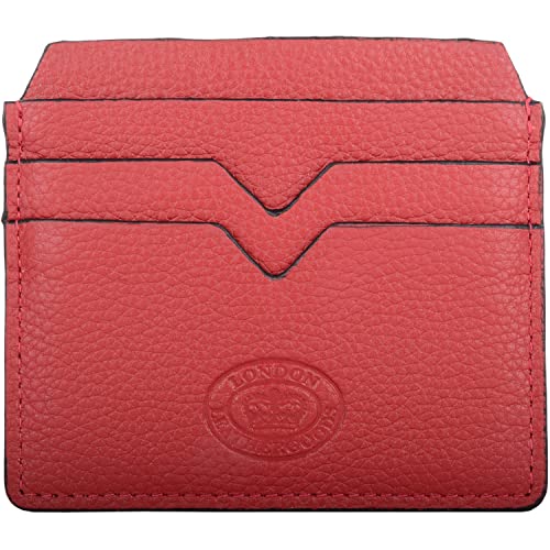 Valita Unisex Pebble Leather Slim Line Kreditkartenetui, Rosso, Einheitsgröße von Valita