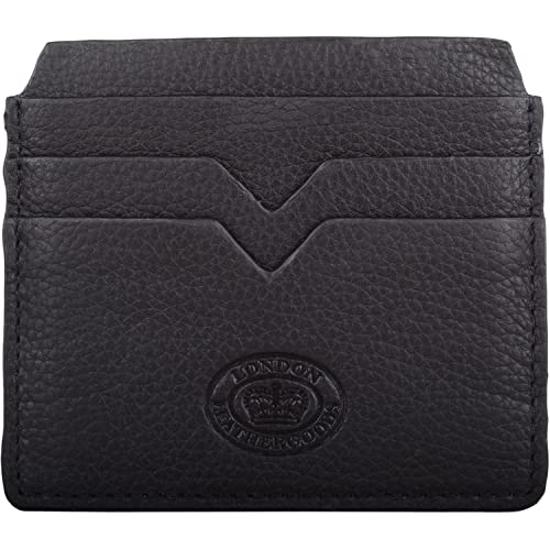 Valita Unisex Pebble Leather Slim Line Kreditkartenetui, Schwarz , Einheitsgröße von Valita