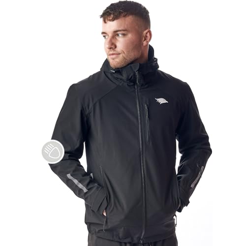 Valkental® Reflektierende Funktionsjacke [Das Original] - Herren - Wasserabweisend & Winddicht | Doppel Reißverschluss | Geeignet als Laufjacke, Fahrradjacke & Übergangsjacke | VERTEX Jacke von Valkental