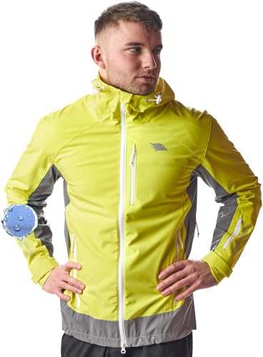 Valkental - Funktionale Softshelljacke Herren | Wasserabweisend & Atmungsaktiv | Mit Lüftung | Geeignet als Laufjacke, Fahrradjacke & Übergangsjacke von Valkental