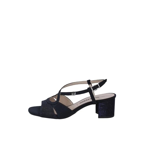 Valleverde 28216 Zeremoniensandalen mit blauen Absätzen für Damen 38/Nero von Valleverde