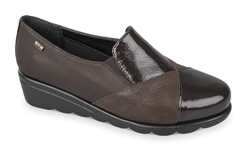 Valleverde Damen-Mokassins VS10303AE Leder T.Moro oder T.Moro Freizeitschuhe, T Moro, 39 EU von Valleverde