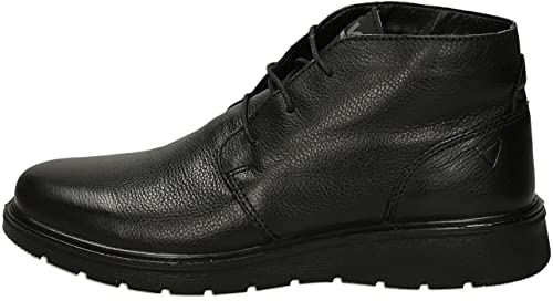 Valleverde Herrenschuhe Stiefelette aus schwarzem Leder 36836-NERO von Valleverde