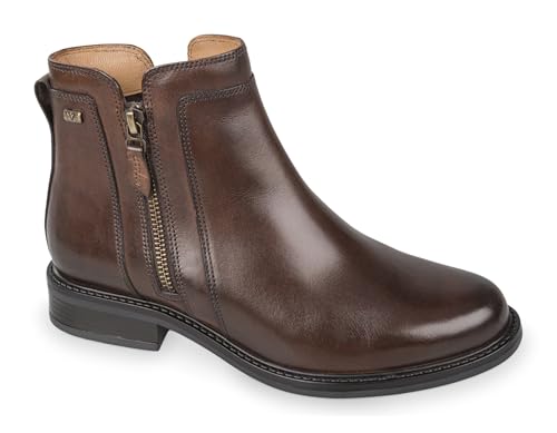 Valleverde Stiefeletten Damen 17103 Leder Schwarz oder Braun Freizeitschuhe, braun, 38 EU von Valleverde