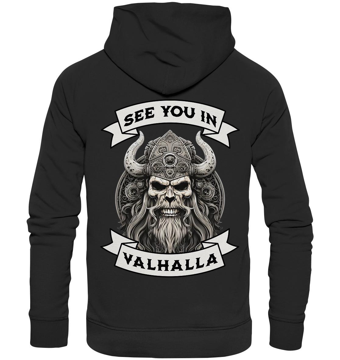 Black Viking Hoodie/Ragnar Feasting in Valhalla Nordic Graphic Design Winter Sweaters For Unisex Eco Black Viking Hoodie/Ragnar Feasting in Valhalla Nordic Graphic Design Winter Sweaters For Unisex Eco von VallhallaDesignsShop