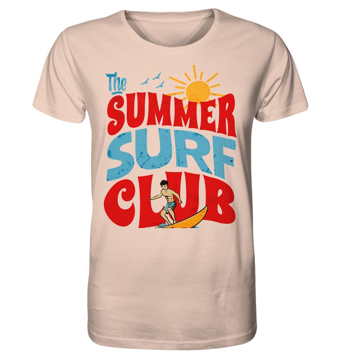 Sommer Surf Club Shirt - Vintage Surfer T-Shirt | Retro Herren & Damen Geschenk Strandurlaub von VallhallaDesignsShop