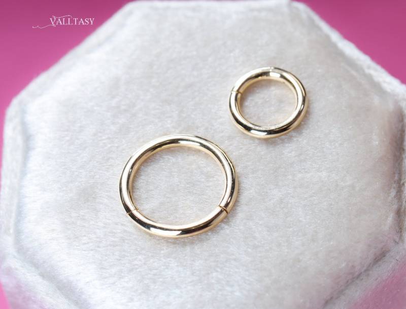 14K Massivgold Runder Anhängerhalter, Halskettenstecker | 10 Mm Oder 15 Mm von Valltasy