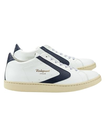SNEAKERS Uomo VALSPORT 1920 TOURNAMENT CLASSIC VT1237M BIANCO BLU von Valsport