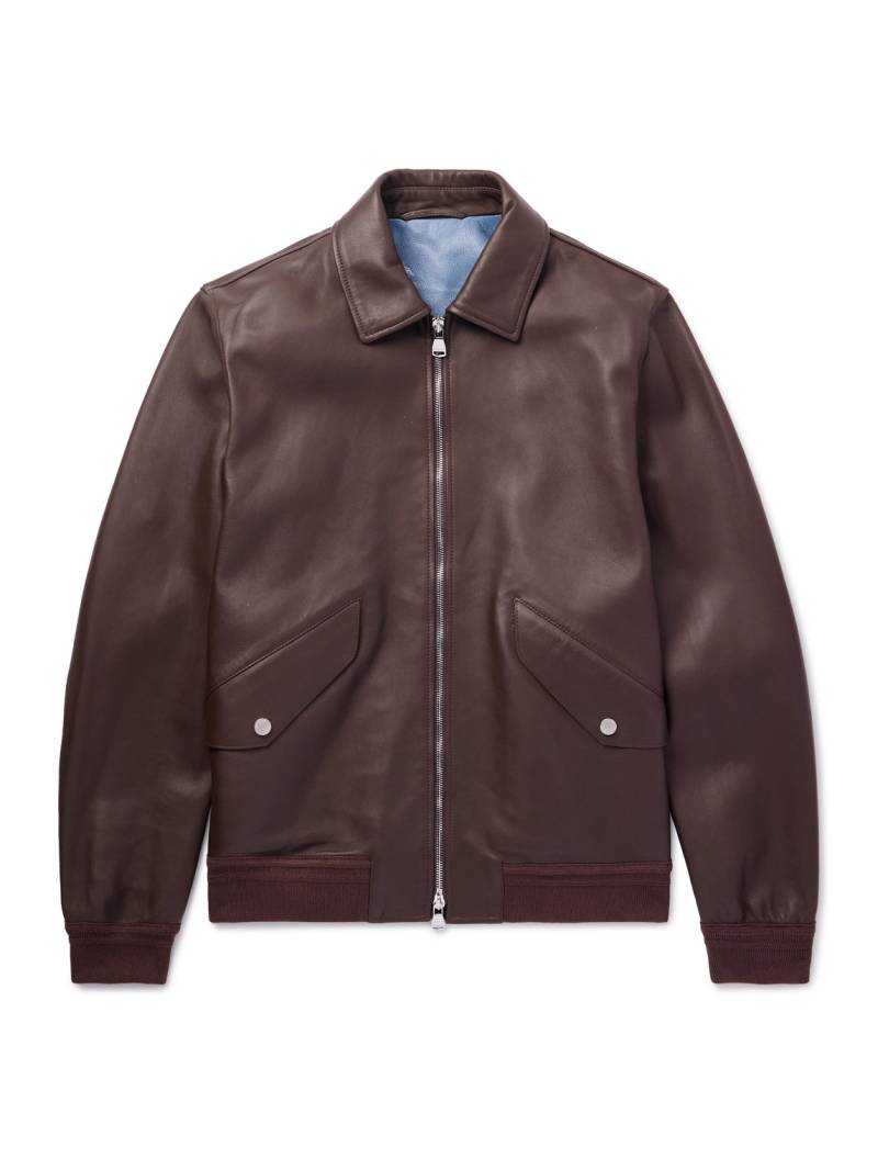 Valstar - Roy Full-Grain Leather Blouson Jacket - Men - Brown - IT 48 von Valstar