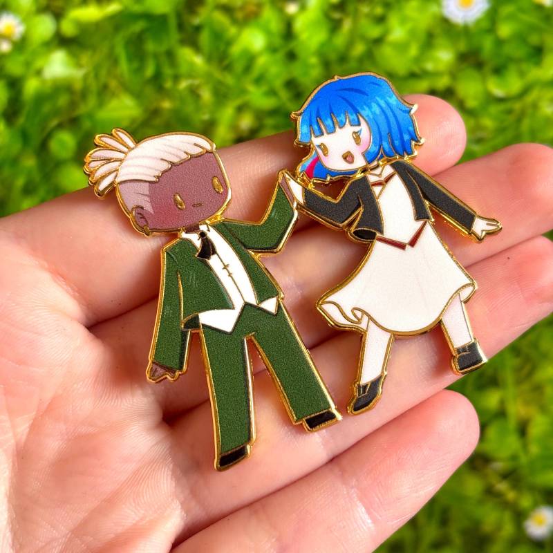 Arkan Inspirierter Chibi Dance Emaille Pin - Ekko & Powder Arkan Inspirierter Chibi Dance Emaille Pin - Ekko & Powder von Valtassi