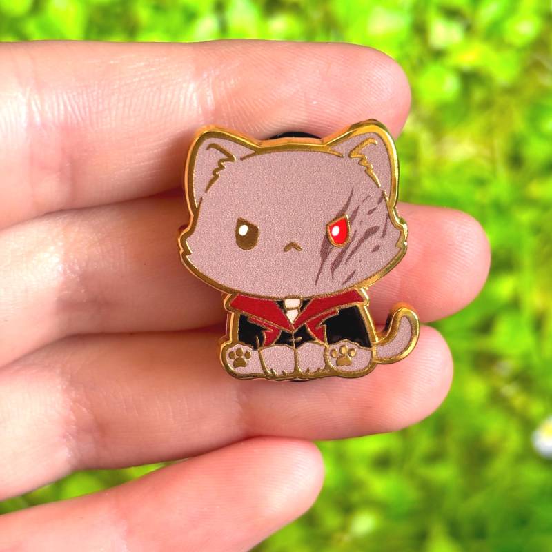 Arkan Inspirierter Süßer Chibi Cat Silco Emaille Pin von Valtassi