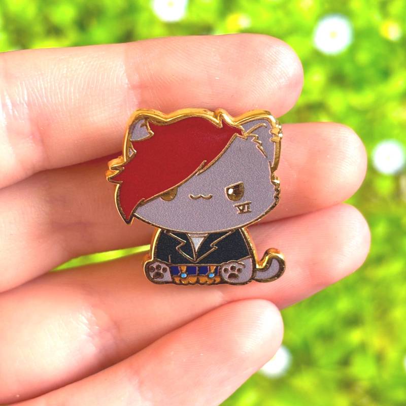 Arkan Inspirierter Süßer Chibi Cat Vi Emaille Pin von Valtassi