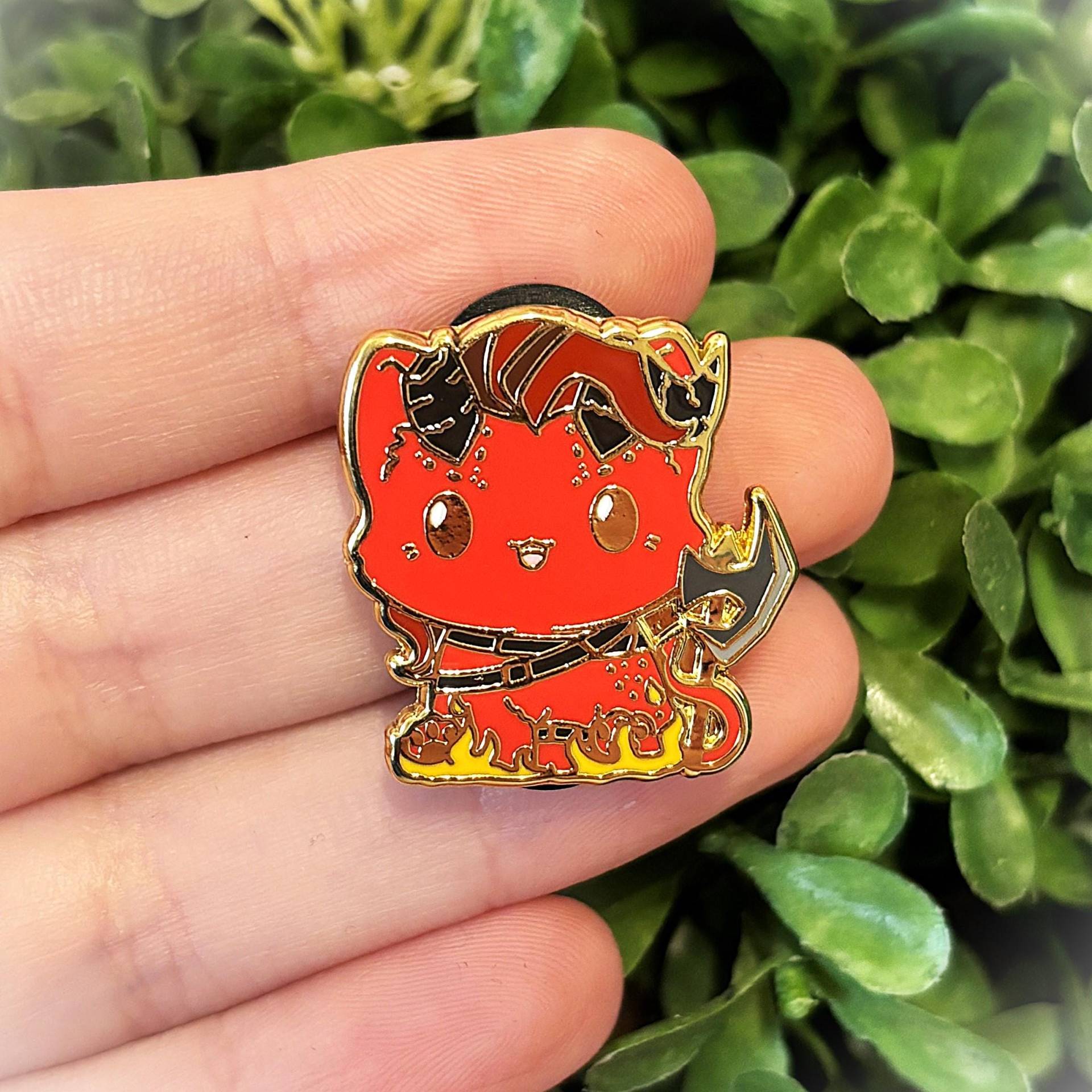Karlach Cat Baldur's Gate 3 Inspirierter Harter Emaille Pin von Valtassi