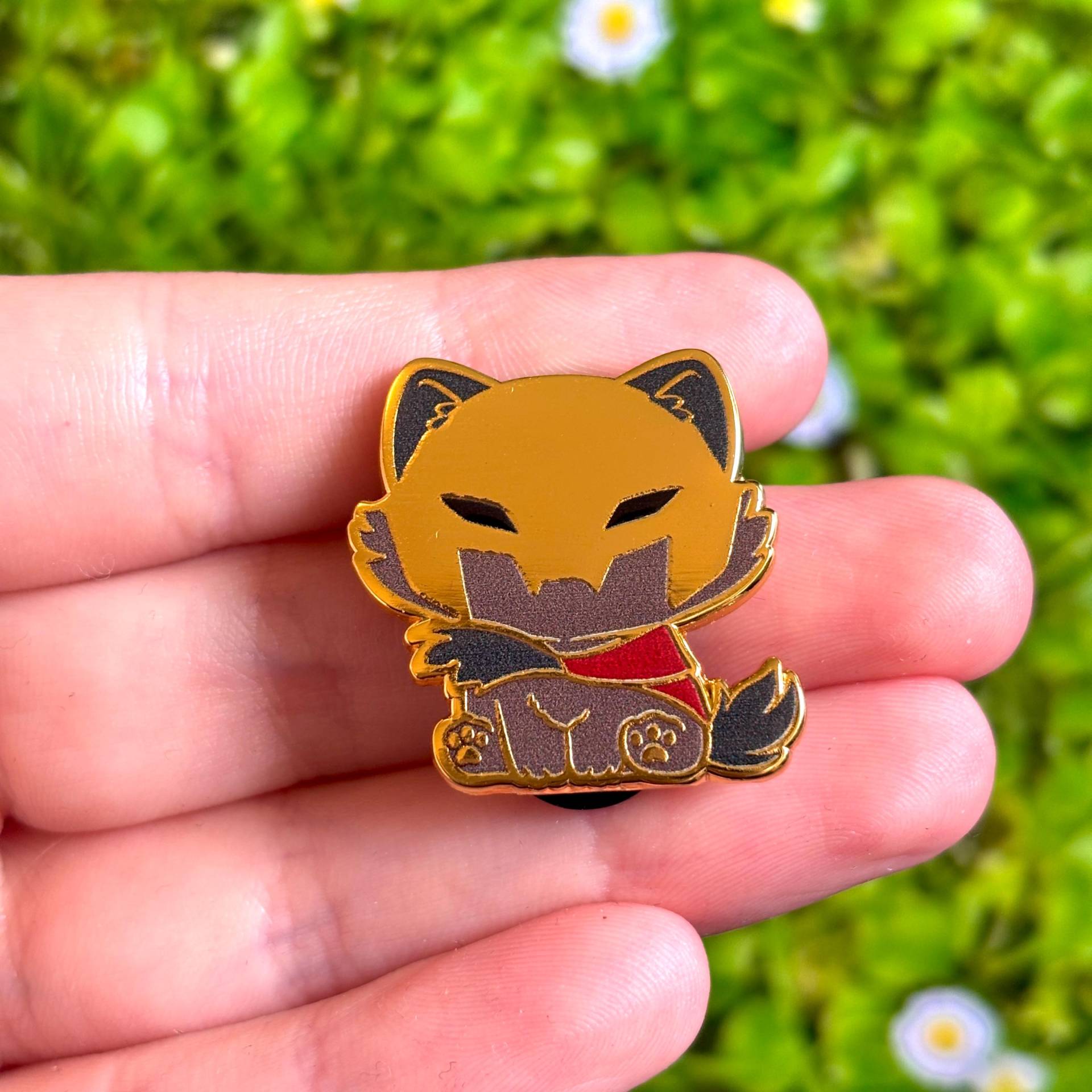Süßer Chibi Katze Ambessa Emaille Pin von Valtassi