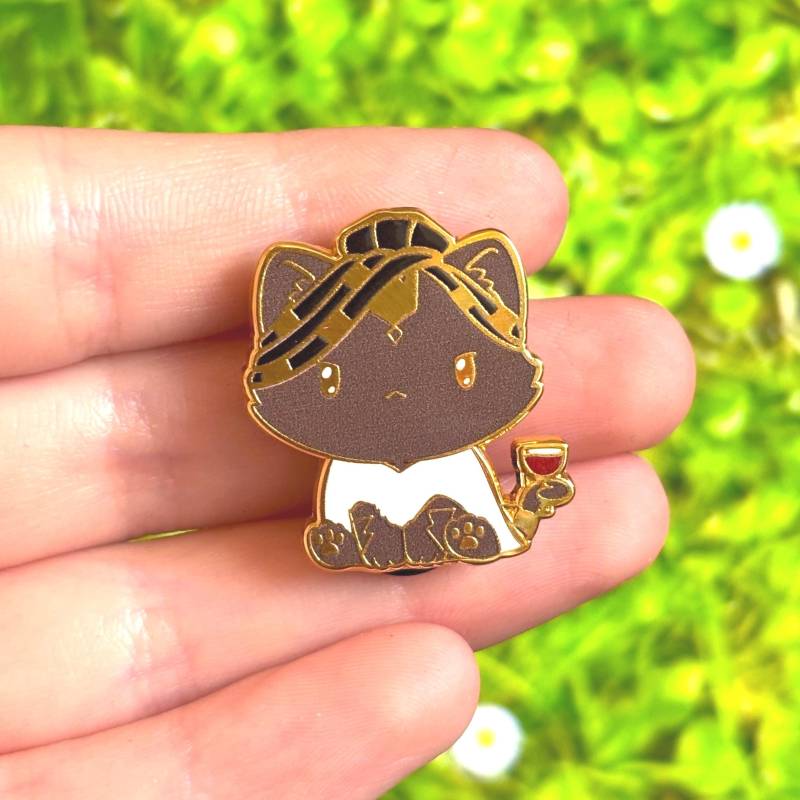 Süßer Chibi Katze Mel Emaille Pin von Valtassi