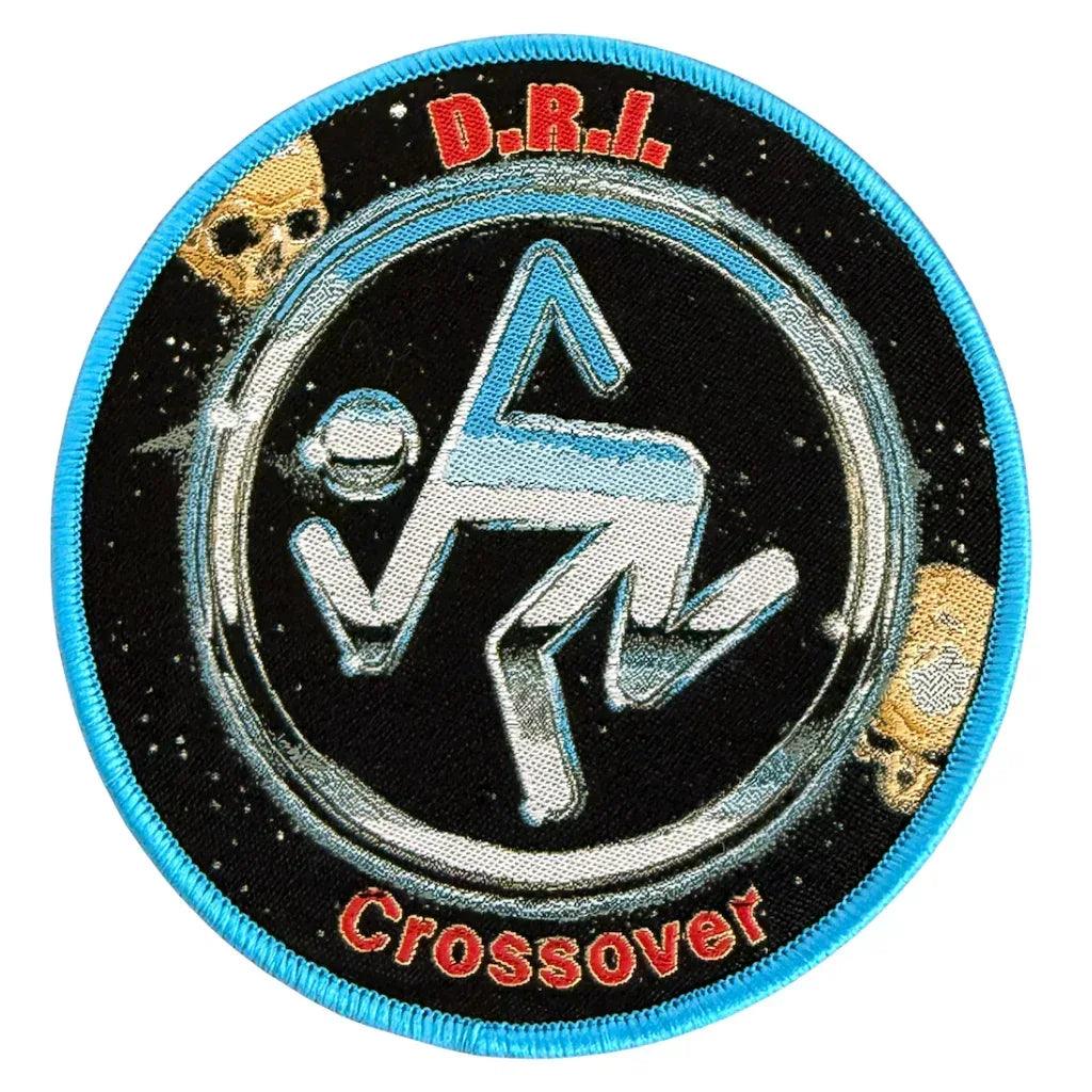 D.R.I Patch Rund · Logo Crossover Blue Border (Ø 9cm) von Value Merch