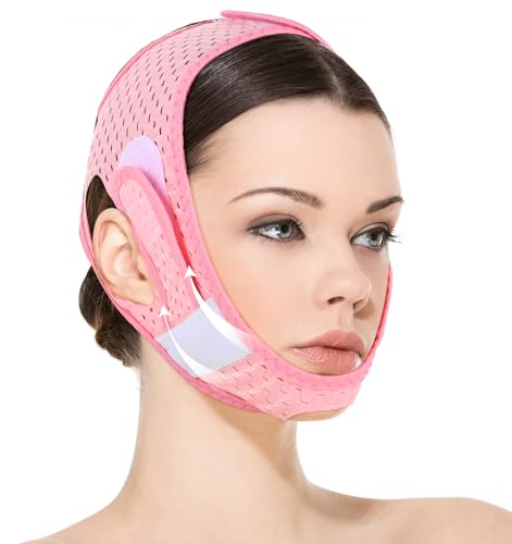 Kinnmaske Doppelkinn Wiederverwendbar, V-Förmige Lifting Bandage für Frauen mit Weichem, Gesichtslifting Gurt Perfekt für Gesichtsstraffung & Hautpflege von ValueBargain