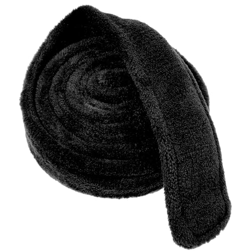 ValueBargain Gürtel Bademantel Ersatz, Bademantel Gürtel Ersatz 170 cm Flanell Bademantelgürtel, Weicher & Langlebiger Ersatzgürtel für Hotel, Badrobe und Pyjama (Schwarz von ValueBargain