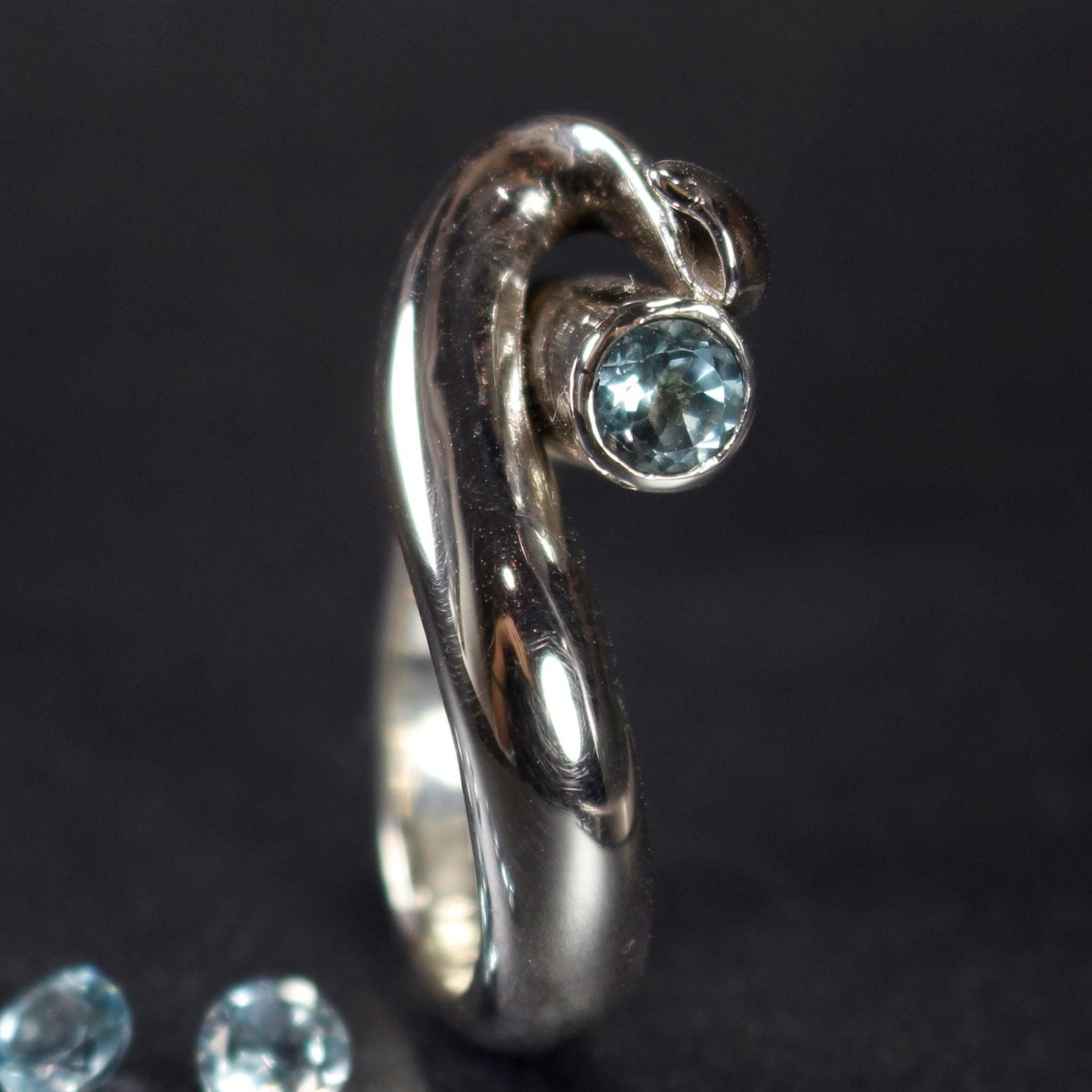 Brillanter Topas, Massiver Silberring Brillanter Topas, Massiver Silberring von ValueGemJewels
