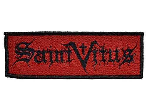 ValueMerch Saint Vitus - Logo - Black On Red - Aufnäher/Patch von ValueMerch