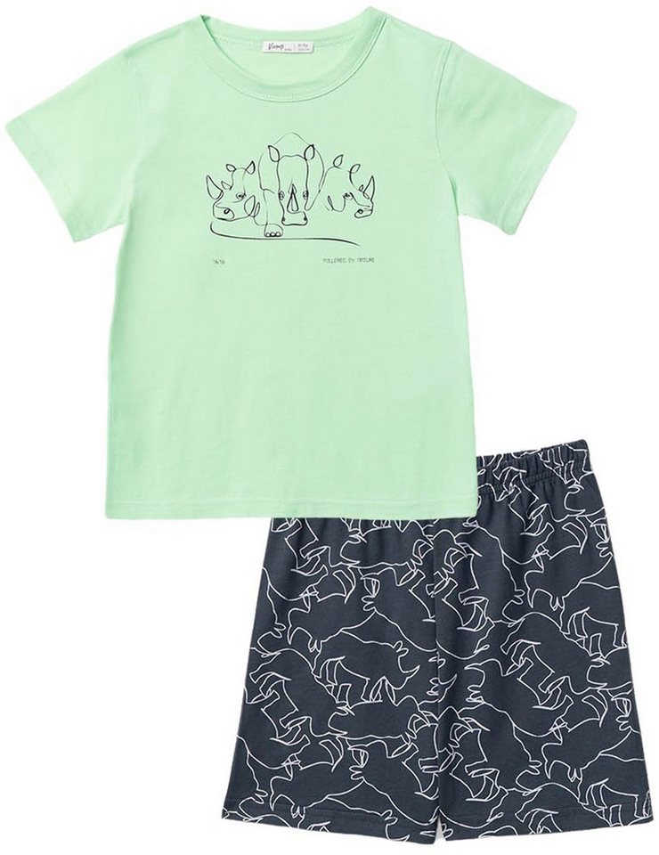 Vamp Schlafanzug VAMP KIDS (Set, 2 tlg., Set) Jungen Schlafanzug Pyjama Shorty Baumwolle von Vamp