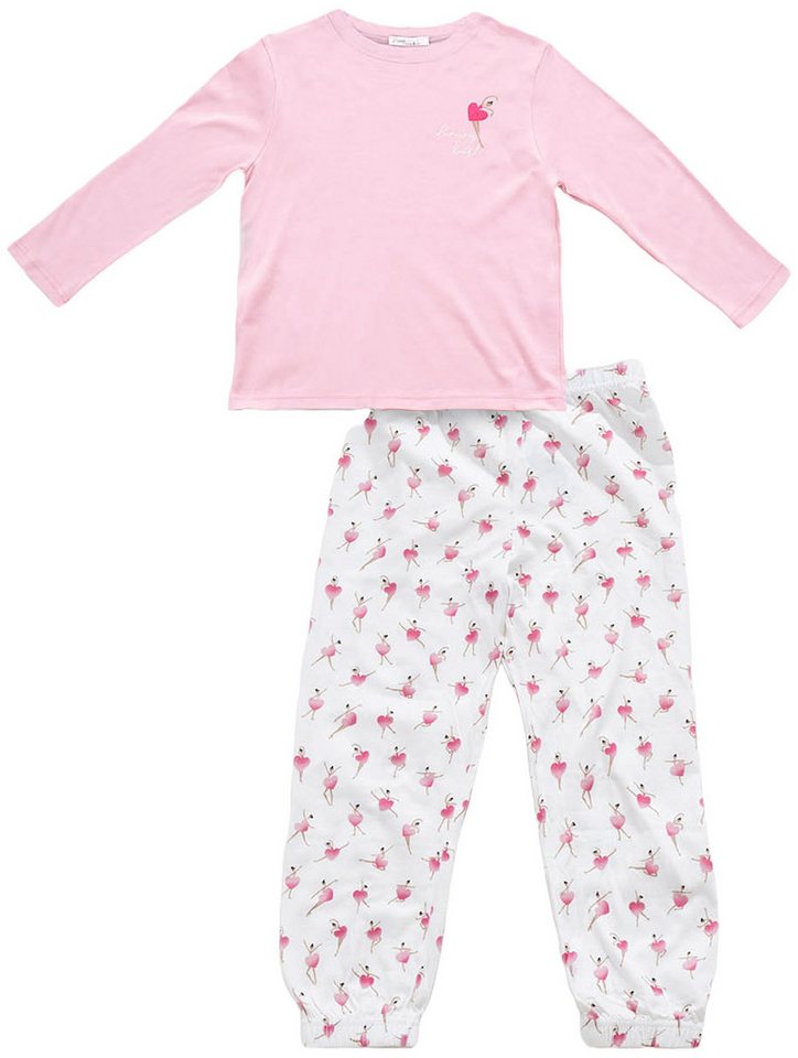 Vamp Schlafanzug VAMP kids (Set, 2 tlg., 2-teilig) Mädchen Schlafanzug lang 2-teilig Pyjama Baumwolle Ballerina von Vamp