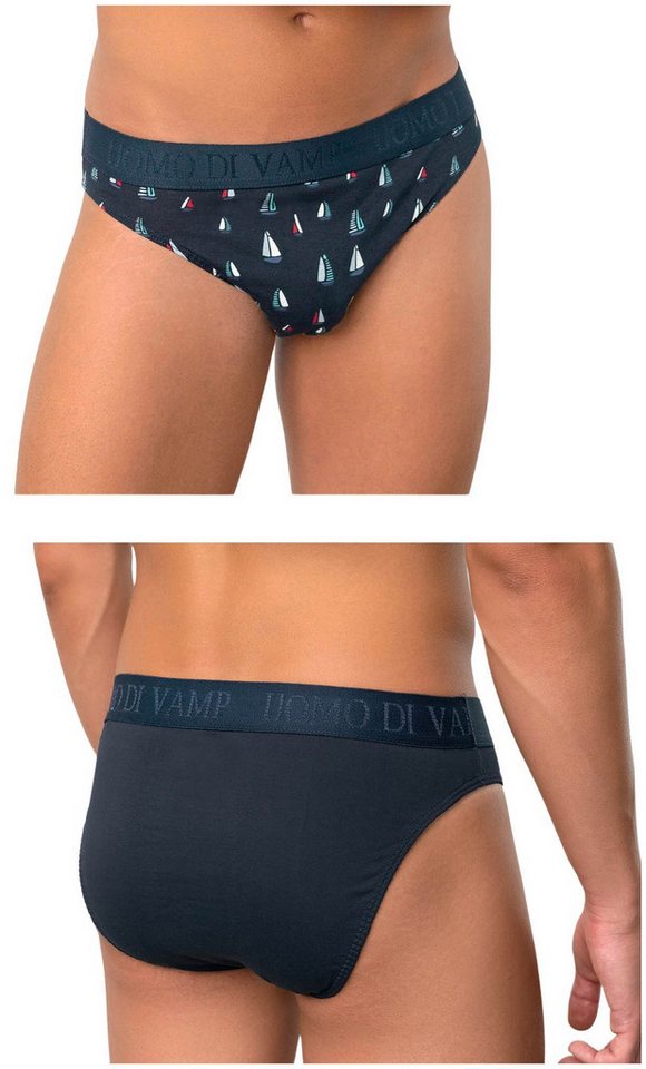 Vamp Slip UOMO di VAMP (Set, 2-St., Set) Herren 2er Pack Rio-Slips Baumwolle blau von Vamp