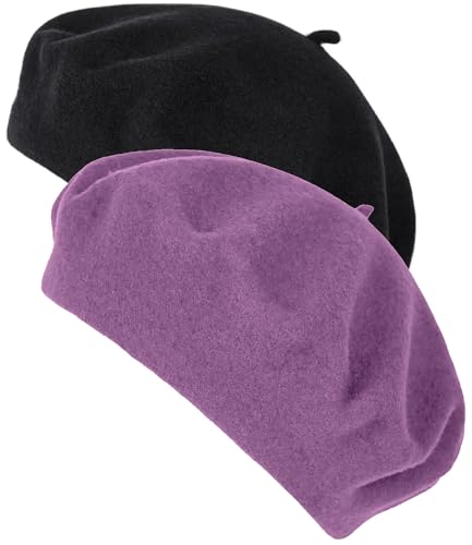 Van Der Rich ® - 2er-Set Französisches Barett - Damen (NHellmauve, One Size) von Van Der Rich