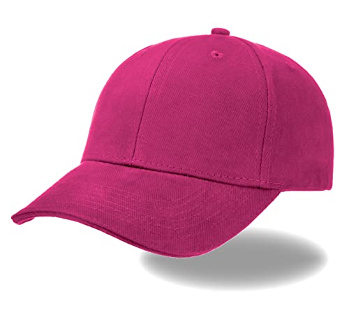 Van Der Rich ® - Baseball Cap Adjustable 100% Baumwolle - Dammen-Herren (Fuchsia, One Size) von Van Der Rich