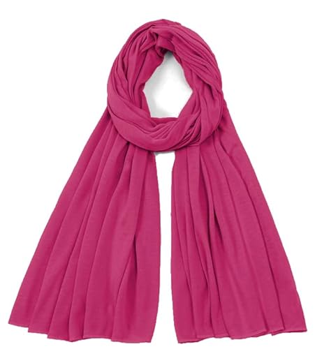 Van Der Rich ® - Einfarbiger Schal Weiche Stola 68cm*170cm - Damen (Fuchsia37) von Van Der Rich