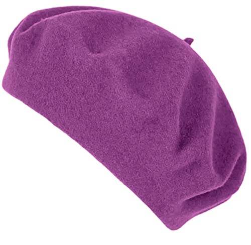 Van Der Rich ® - Französische Klassische Baskenmütze Barett - Damen (Mauve, One Size) von Van Der Rich