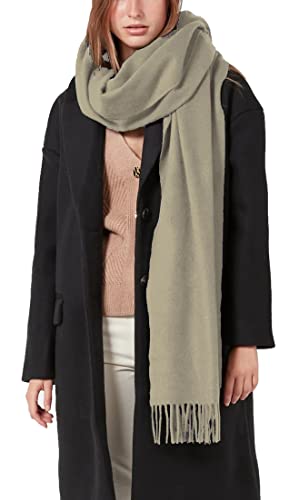 Van Der Rich ® - Großer schlichter Schal, warmer Winter - Damen (Taupe, TU) von Van Der Rich