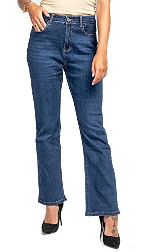 Van Der Rich ® - Jeans Hosen Baumwolle Ausgestellten Beine Bootcut - Damen (Dunkelblau, EU42=DE40) von Van Der Rich