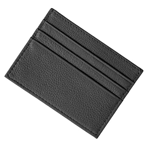 Van Der Rich ® - Kartenetui aus Leder, Ultradünne Brieftasche - Damen/Herren (Schwarz) von Van Der Rich