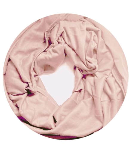 Van Der Rich ® - Loop Schal Unifarbener Schlauchschal Bequem Mode Übergangszeit - Damen (Rosa) von Van Der Rich