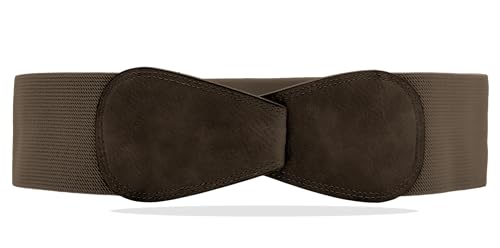 Van Der Rich ® - Obi Gürtel Elastisch Dehnbar Breite 7 cm - Damen (Chocolate, One Size) von Van Der Rich