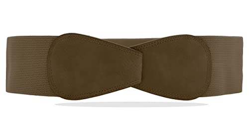 Van Der Rich ® - Obi Gürtel Elastisch Dehnbar Breite 7 cm - Damen (Dunkelbraun, One Size) von Van Der Rich