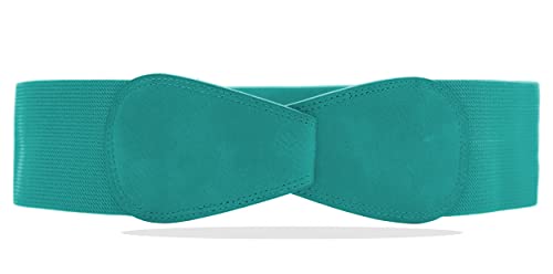 Van Der Rich ® - Obi Gürtel Elastisch Dehnbar Breite 7 cm - Damen (Ente, One Size) von Van Der Rich