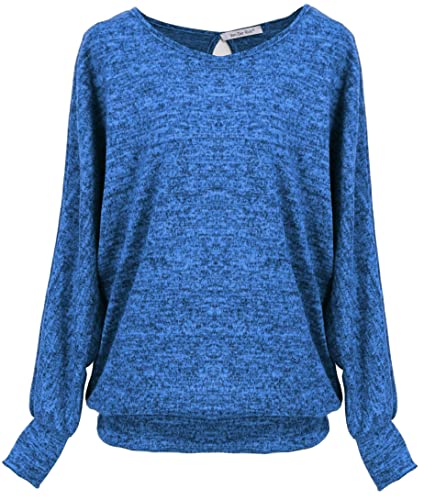 Van Der Rich ® - Oversize-Pullover mit durchlöchertem Rücken - Damen (Pullover Elektrisch, L) von Van Der Rich