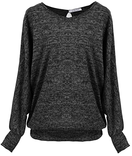 Van Der Rich ® - Oversize-Pullover mit durchlöchertem Rücken - Damen (Pullover Schwarz, L) von Van Der Rich